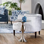 Roundhill Furniture Isla Chenille Oversized Living Room Barrel Accent Chair with Arms