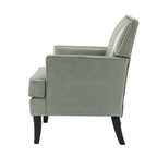 Nileus Modern Classic Polyester Accent Chair with Solid Wooden Legs Set of 2 by HULALA HOME