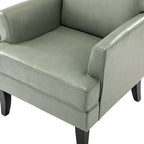 Nileus Modern Classic Polyester Accent Chair with Solid Wooden Legs Set of 2 by HULALA HOME