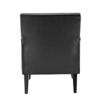 Nileus Modern Classic Polyester Accent Chair with Solid Wooden Legs Set of 2 by HULALA HOME