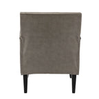 Nileus Modern Classic Polyester Accent Chair with Solid Wooden Legs Set of 2 by HULALA HOME