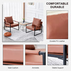 Ouyessir Set of 2 Modern Velvet Accent Chair Linen Sling ArmChair