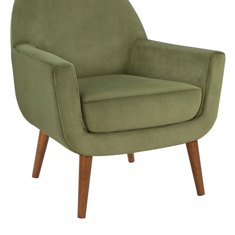 Mid-Century Velvet Arm Chair