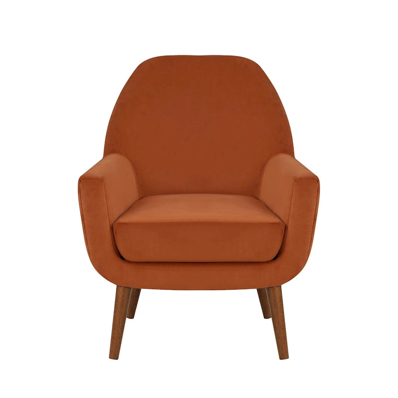 Mid-Century Velvet Arm Chair