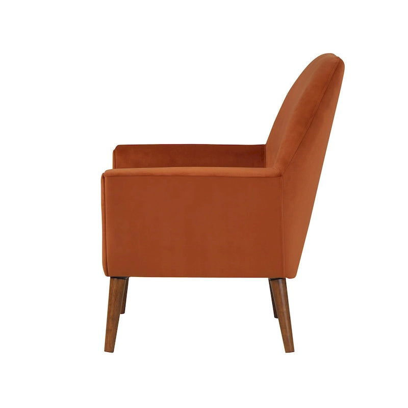 Mid-Century Velvet Arm Chair