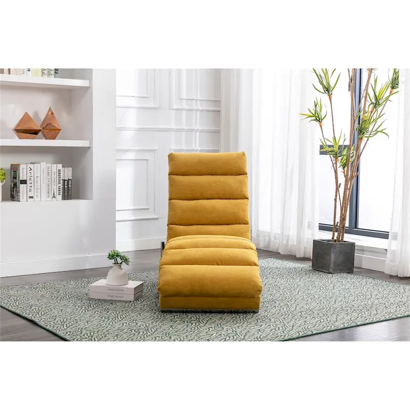 Sillón chaise longue de lino para interiores