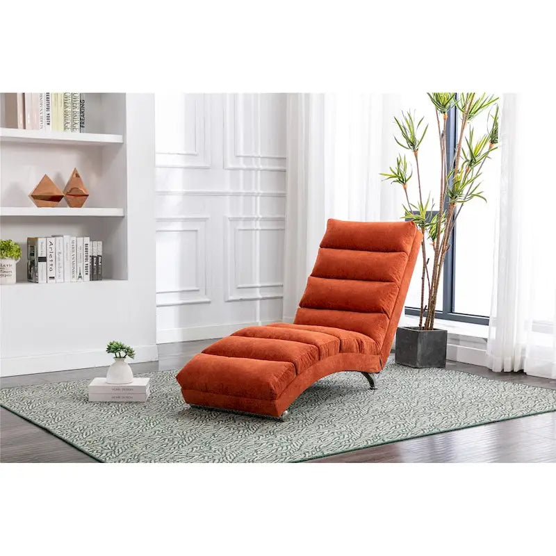 Sillón chaise longue de lino para interiores