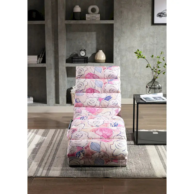 Sillón chaise longue de lino para interiores