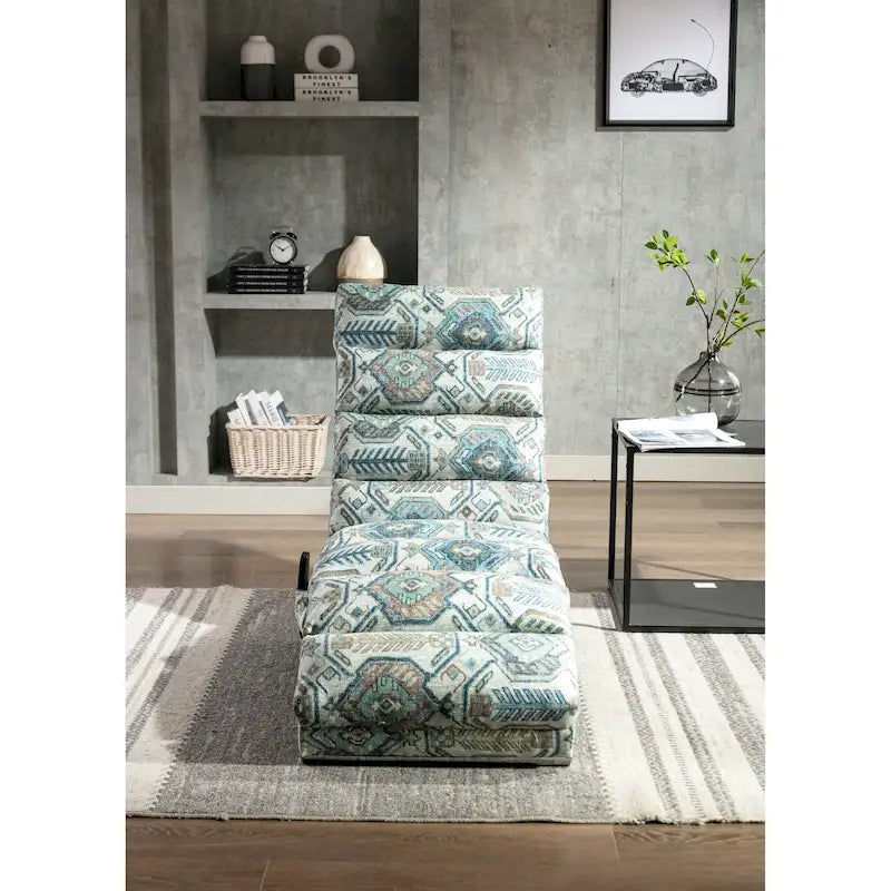Sillón chaise longue de lino para interiores