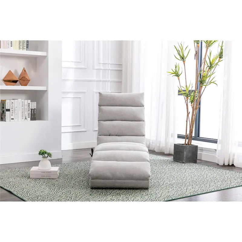 Sillón chaise longue de lino para interiores