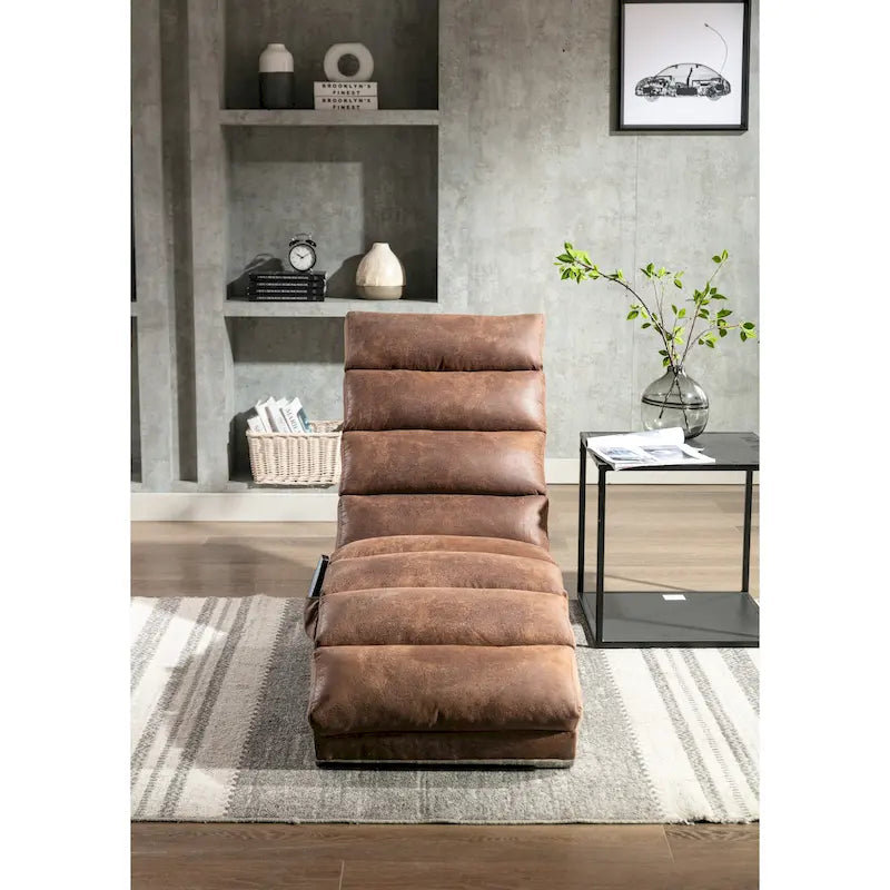 Sillón chaise longue de lino para interiores