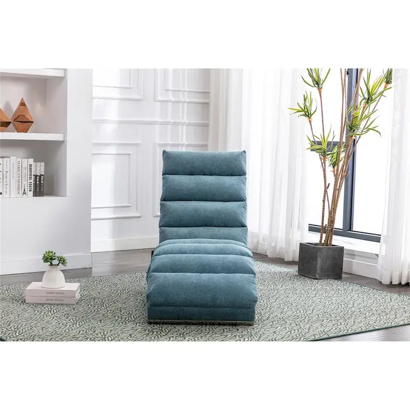 Sillón chaise longue de lino para interiores