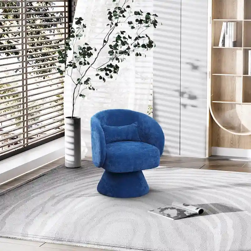 Sillones tipo barril modernos giratorios de 360 grados Ouyessir  para acurrucarse