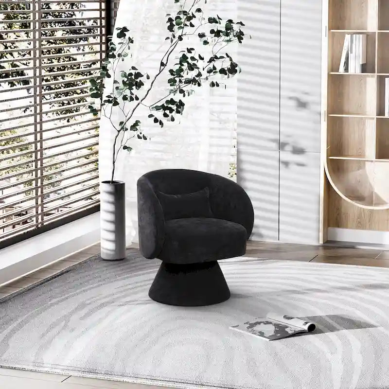 Sillones tipo barril modernos giratorios de 360 grados Ouyessir  para acurrucarse