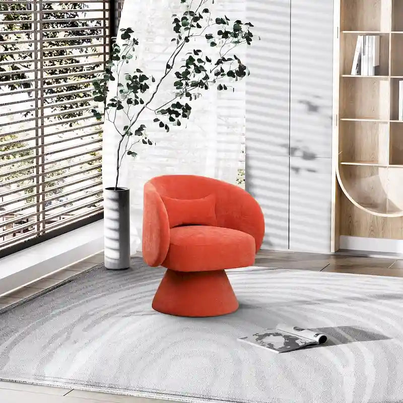 Sillones tipo barril modernos giratorios de 360 grados Ouyessir  para acurrucarse