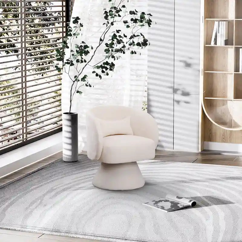 Sillones tipo barril modernos giratorios de 360 grados Ouyessir  para acurrucarse