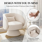 Sillones tipo barril modernos giratorios de 360 grados Ouyessir  para acurrucarse
