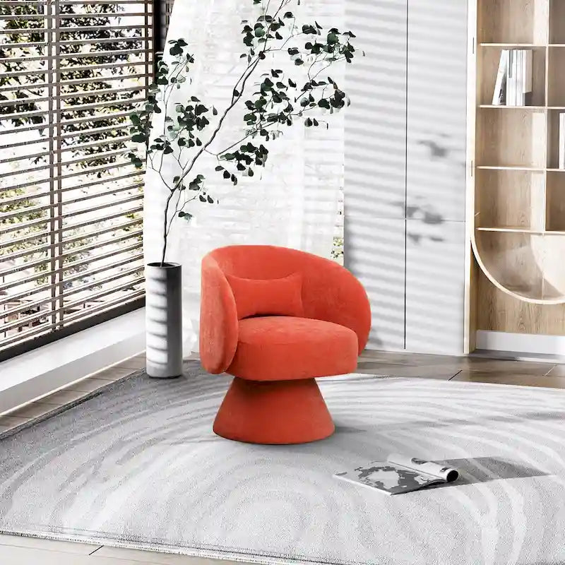 Sillones tipo barril modernos giratorios de 360 grados Ouyessir  para acurrucarse