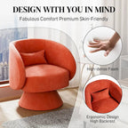 Sillones tipo barril modernos giratorios de 360 grados Ouyessir  para acurrucarse