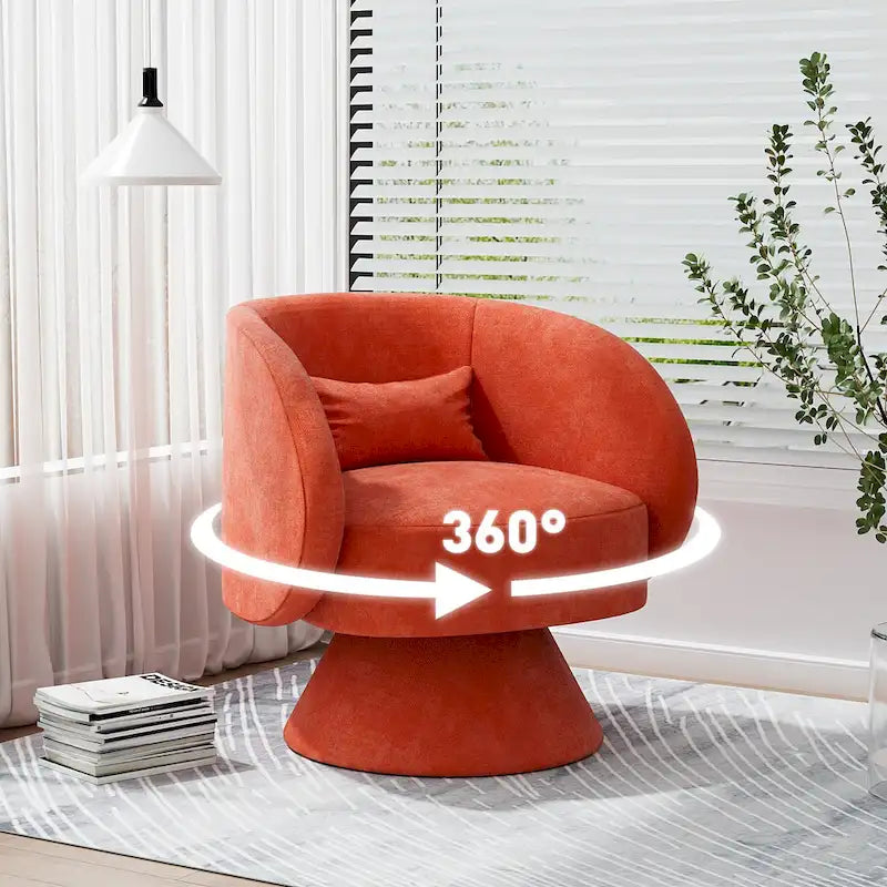 Sillones tipo barril modernos giratorios de 360 grados Ouyessir  para acurrucarse