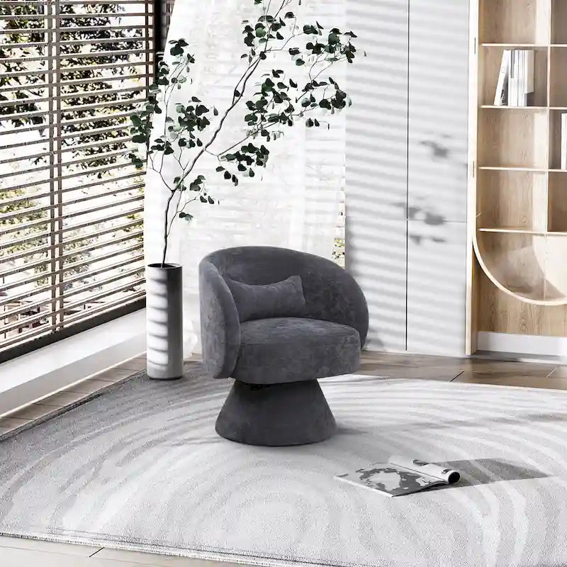 Sillones tipo barril modernos giratorios de 360 grados Ouyessir  para acurrucarse