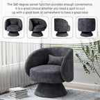 Sillones tipo barril modernos giratorios de 360 grados Ouyessir  para acurrucarse