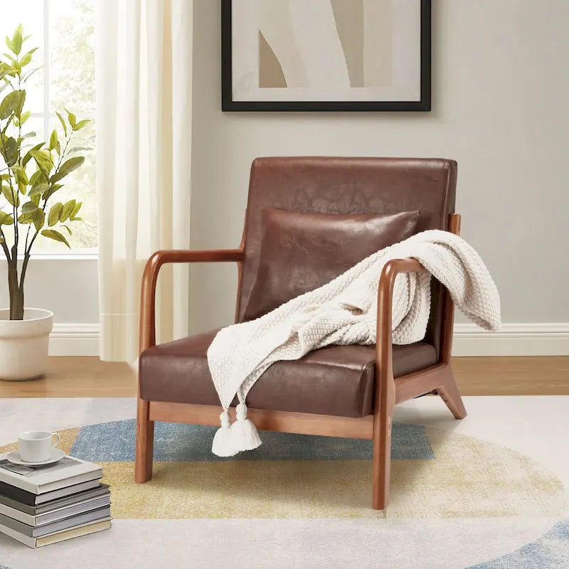Sillones de lectura cómodos para sala de estar, modernos de mediados de siglo, AECOJOY