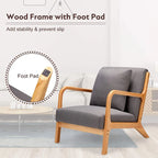 AECOJOY Mid Century Modern Living Room Reading Comfy Lounge Chairs