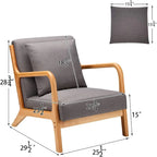 AECOJOY Mid Century Modern Living Room Reading Comfy Lounge Chairs