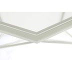 Malibu 29 Modern Octagon Center Coffee Table with Tempered Glass Table top & Sturdy Metal Geometric Base for Living Room Office