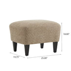 Hartshorn Upholstered Club Chair and Ottoman Set by Christopher Knight Home