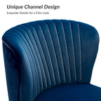 Poltroncina laterale moderna d’accento Monica 22W, imbottita e trapuntata, con gambe dorate, di HULALA HOME