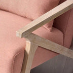 Ebello Accent Armchair Solid Hardwood Upholstered for Living Room