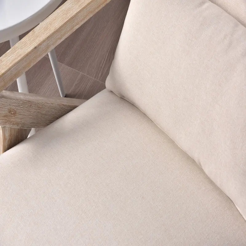 Ebello Accent Armchair Solid Hardwood Upholstered for Living Room