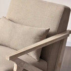 Ebello Accent Armchair Solid Hardwood Upholstered for Living Room