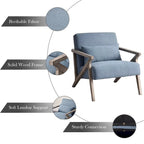 Ebello Accent Armchair Solid Hardwood Upholstered for Living Room