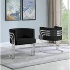 Best Quality Furniture Akzentsessel mit Chromfuß (Einzelsessel)
