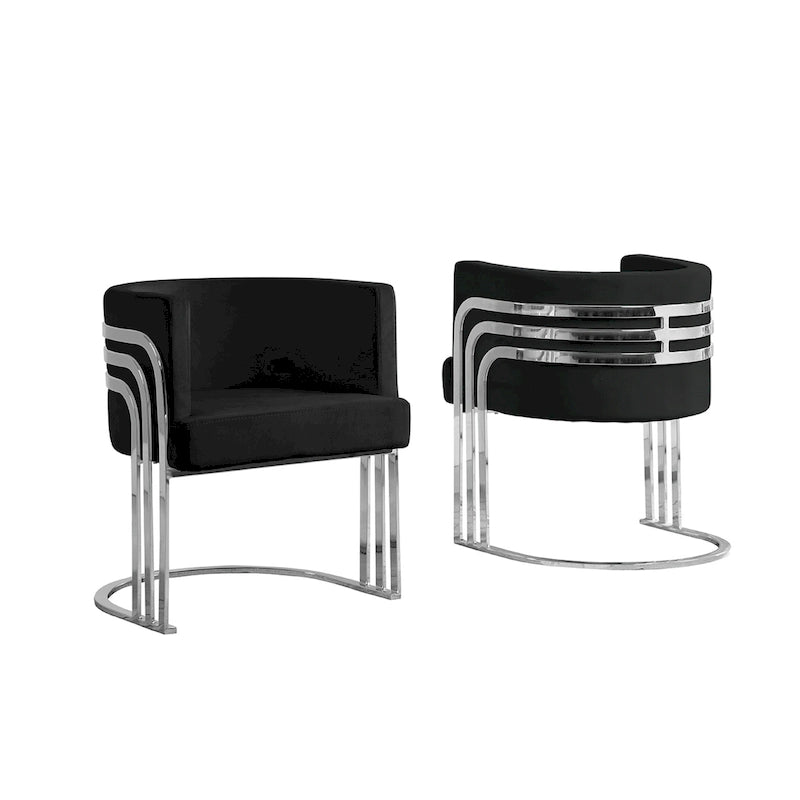 Best Quality Furniture Akzentsessel mit Chromfuß (Einzelsessel)