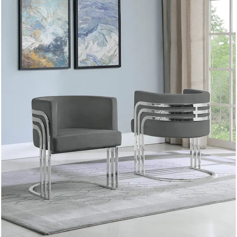 Best Quality Furniture Akzentsessel mit Chromfuß (Einzelsessel)