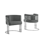 Best Quality Furniture Akzentsessel mit Chromfuß (Einzelsessel)