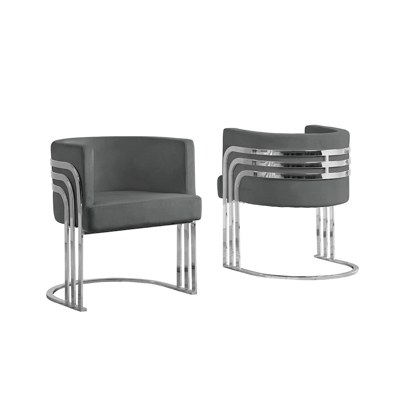 Best Quality Furniture Akzentsessel mit Chromfuß (Einzelsessel)