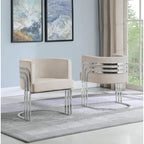 Best Quality Furniture Akzentsessel mit Chromfuß (Einzelsessel)