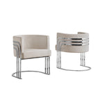 Best Quality Furniture Akzentsessel mit Chromfuß (Einzelsessel)