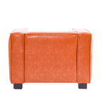Goyette Faux Leather Club Chair by Christopher Knight Home