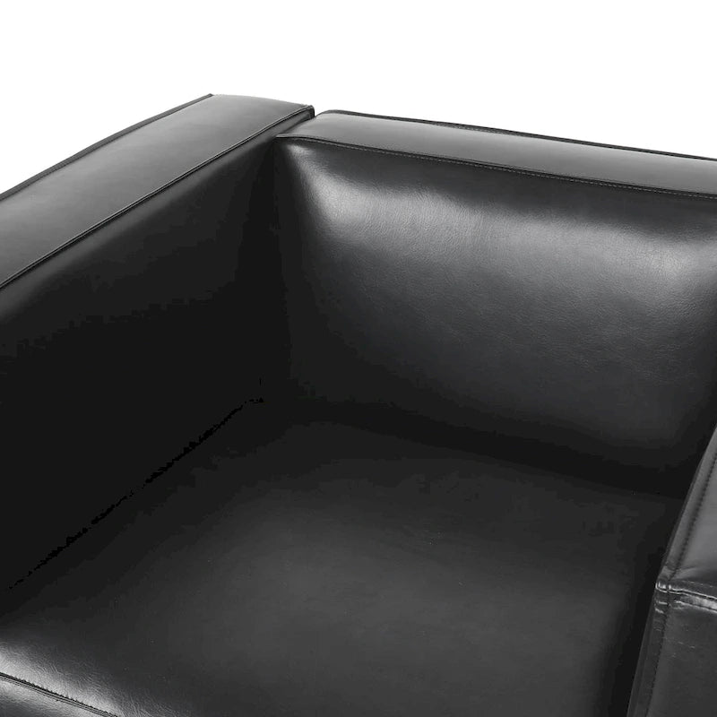 Goyette Faux Leather Club Chair by Christopher Knight Home