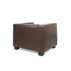 Goyette Faux Leather Club Chair by Christopher Knight Home