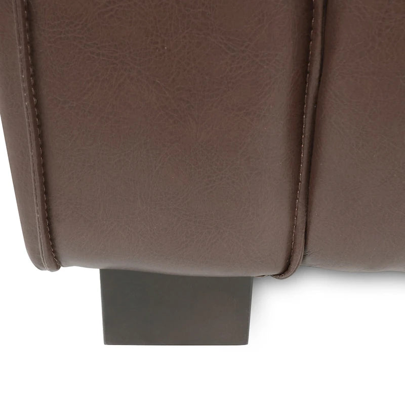 Goyette Faux Leather Club Chair by Christopher Knight Home