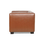 Goyette Faux Leather Club Chair by Christopher Knight Home