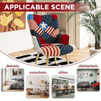 Linen Upholstered Modern Armchair Accent Chair with Wood Legs