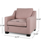 Halevy moderner gepolsterter Clubsessel von Christopher Knight Home